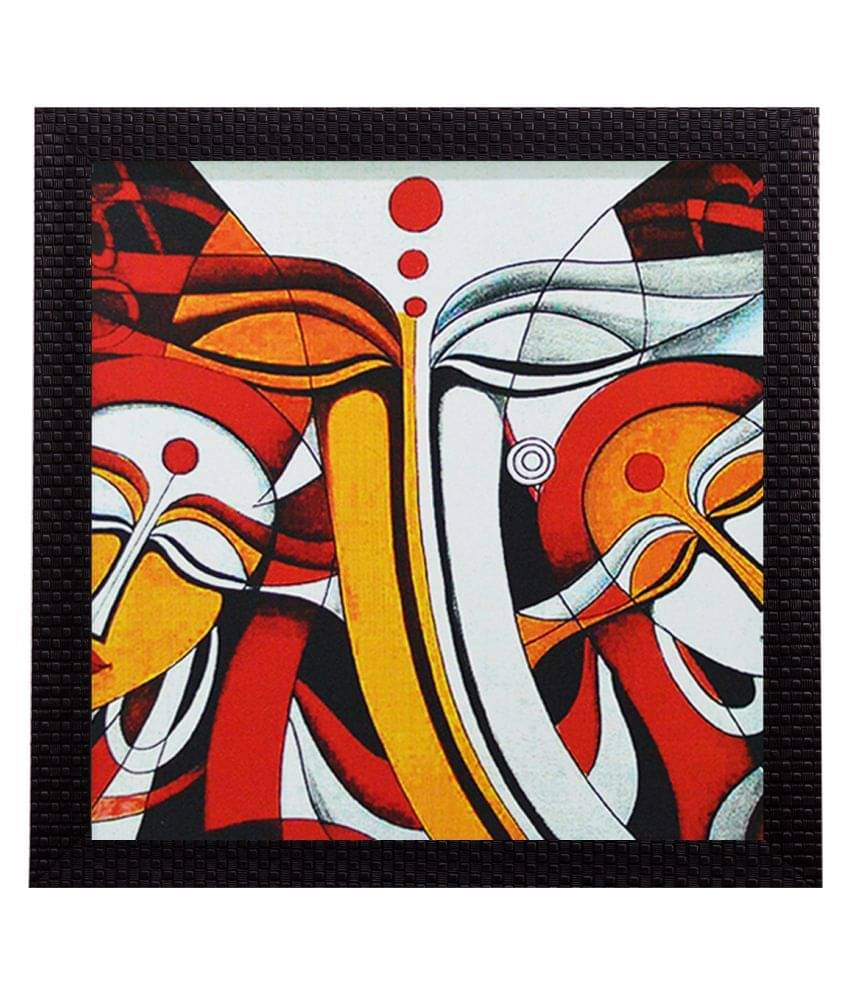     			eCraftIndia Figurative Satin Matt Texture UV Art Painting