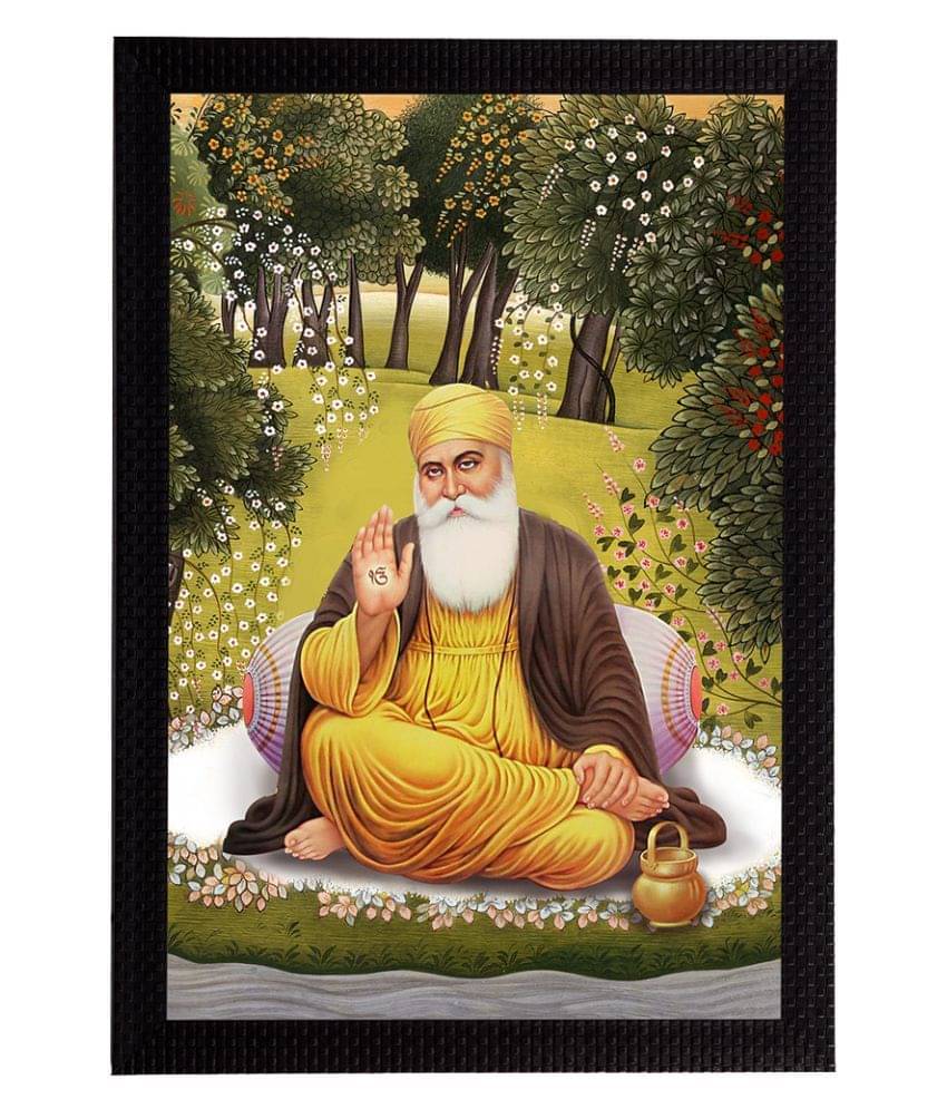     			eCraftIndia Gurunanak Sahib Satin Matt Texture UV Art Painting