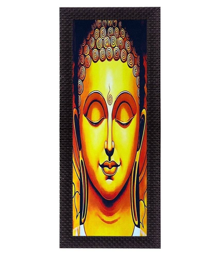 eCraftIndia Meditating Lord Buddha Satin Matt Texture UV Art Painting eCraftIndia Meditating Lord Buddha Satin Matt Texture UV Art Painting