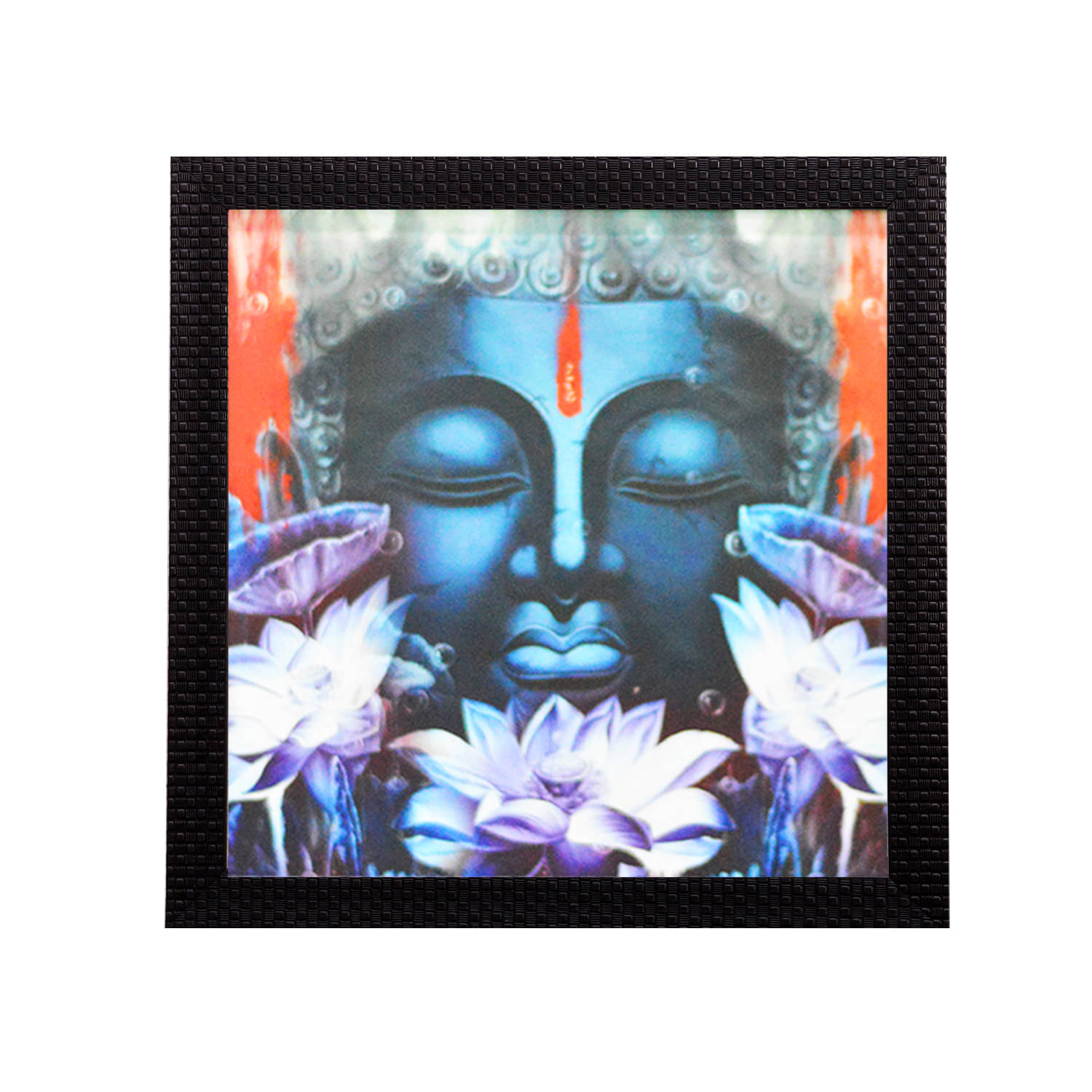     			eCraftIndia Multicoloured Lord Buddha UV Wall Art