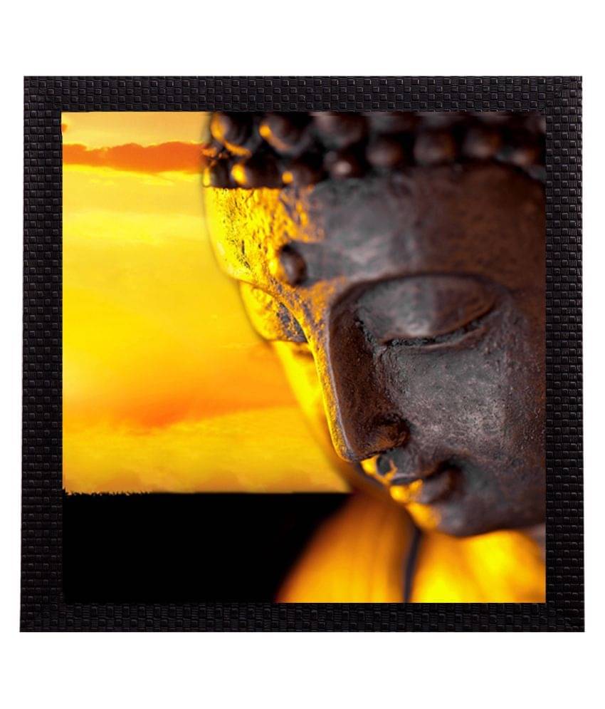     			eCraftIndia Multicoloured Lord Buddha UV Wall Art