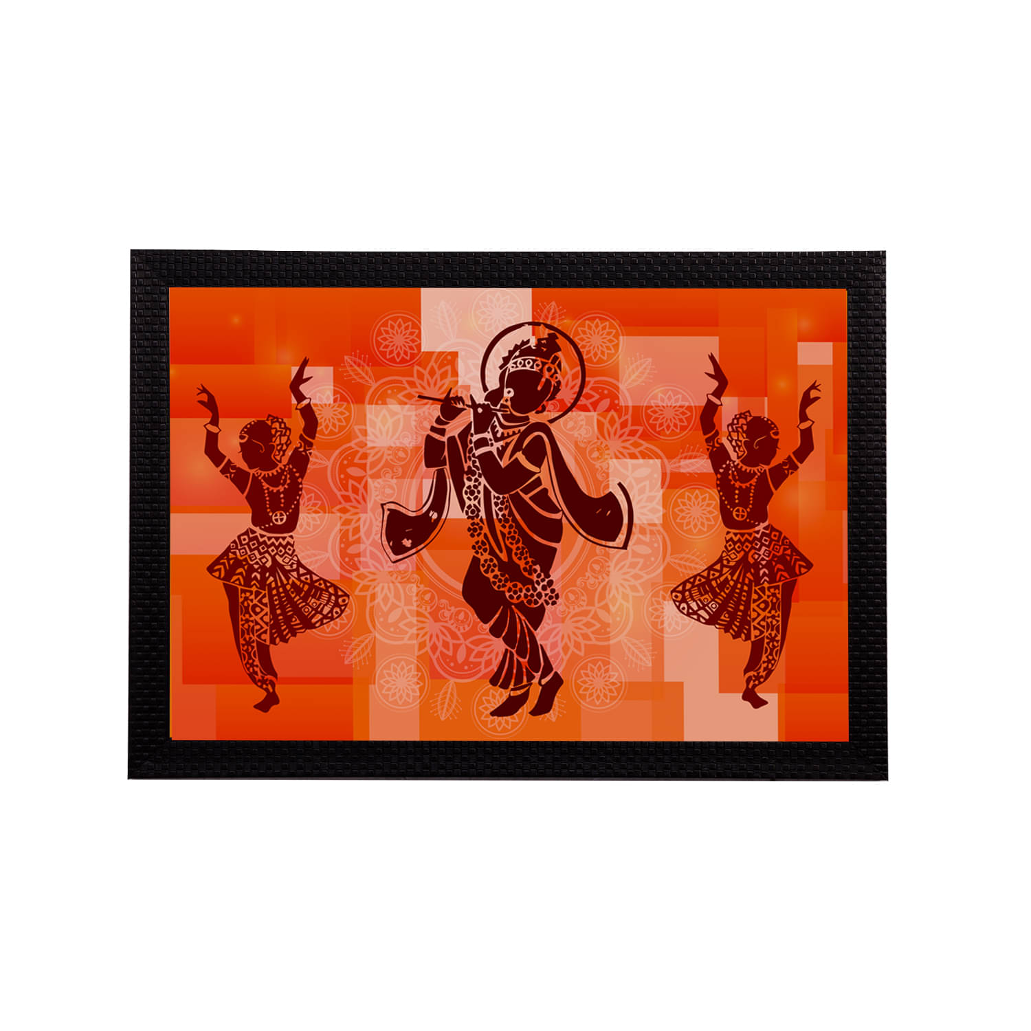     			eCraftIndia Lord Krishna Satin Matt Texture UV Art Painting