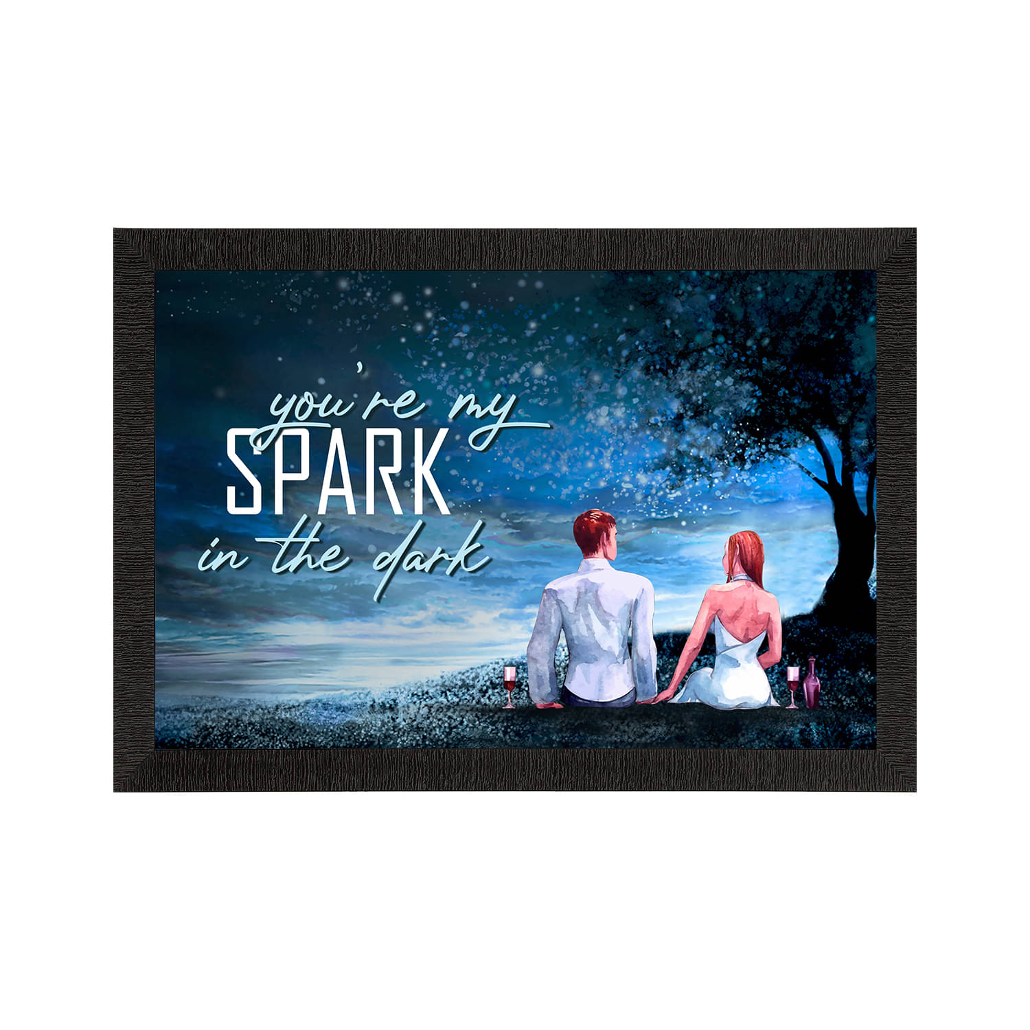 eCraftIndia Blue & White Valentine Theme Satin Matte Texture UV Wall Painting eCraftIndia Blue & White Valentine Theme Satin Matte Texture UV Wall Painting