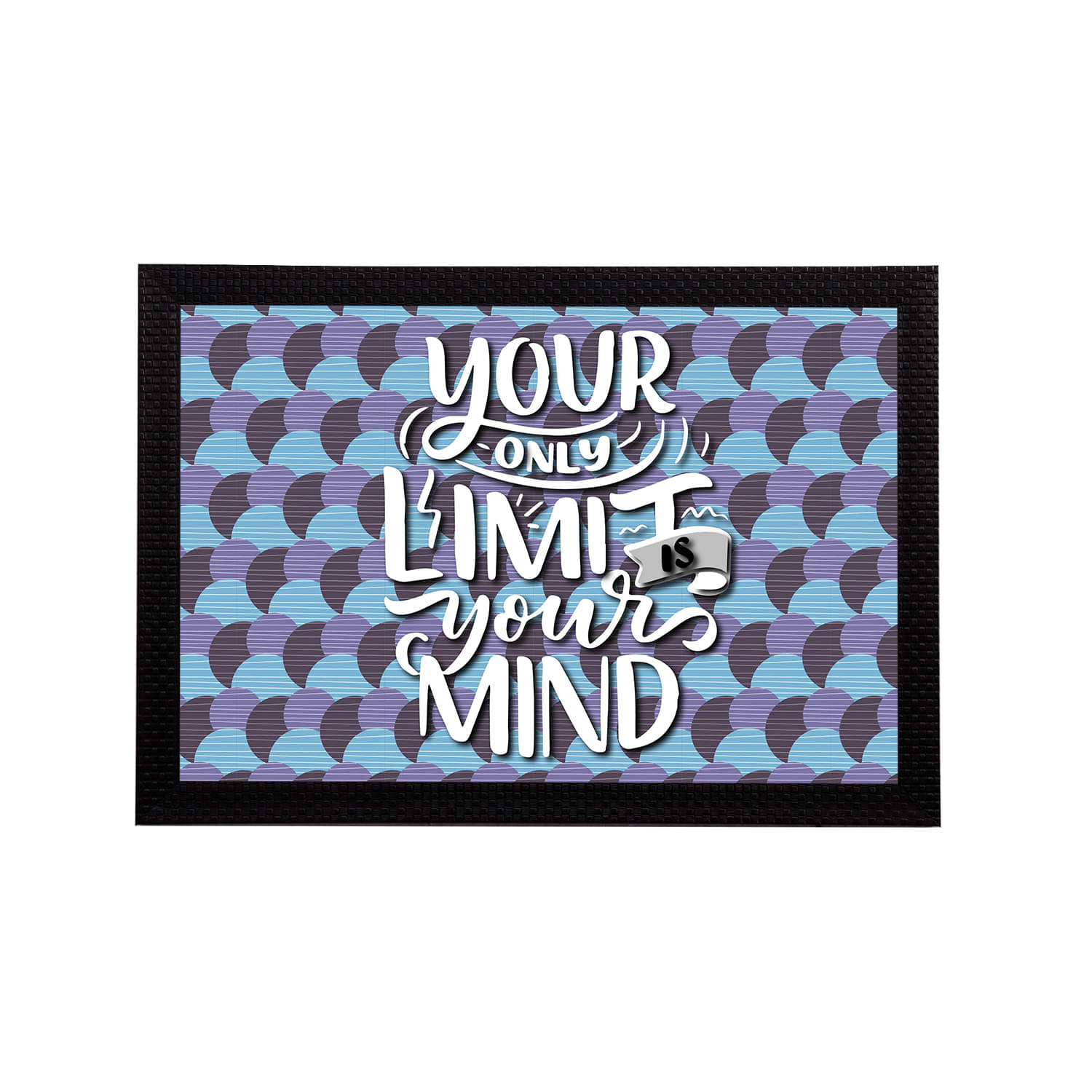     			eCraftIndia Purple & White Your Only Limit Is Your Mind Motivational Quote Satin Matt Texture UV Art Painting