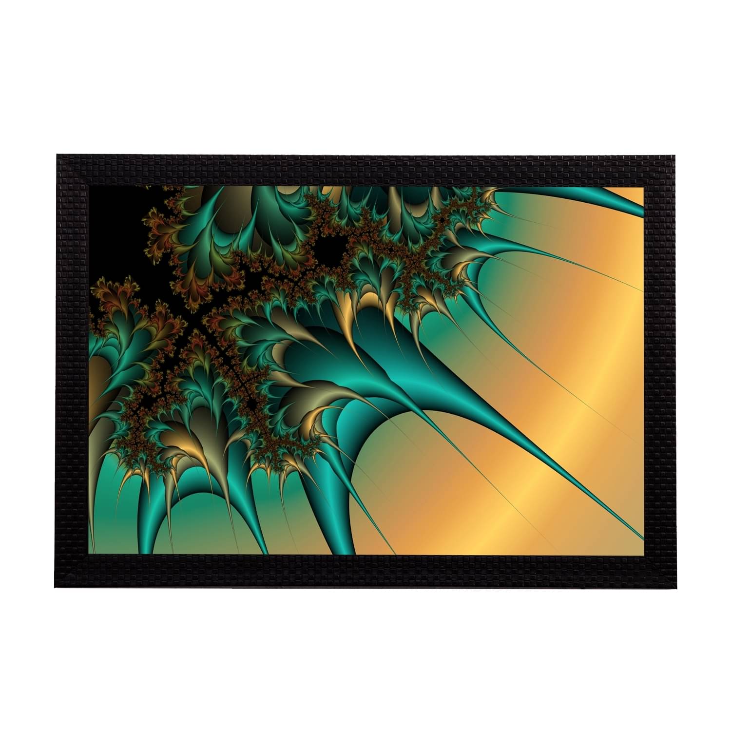     			eCraftIndia Multicoloured Abstract UV Wall Art