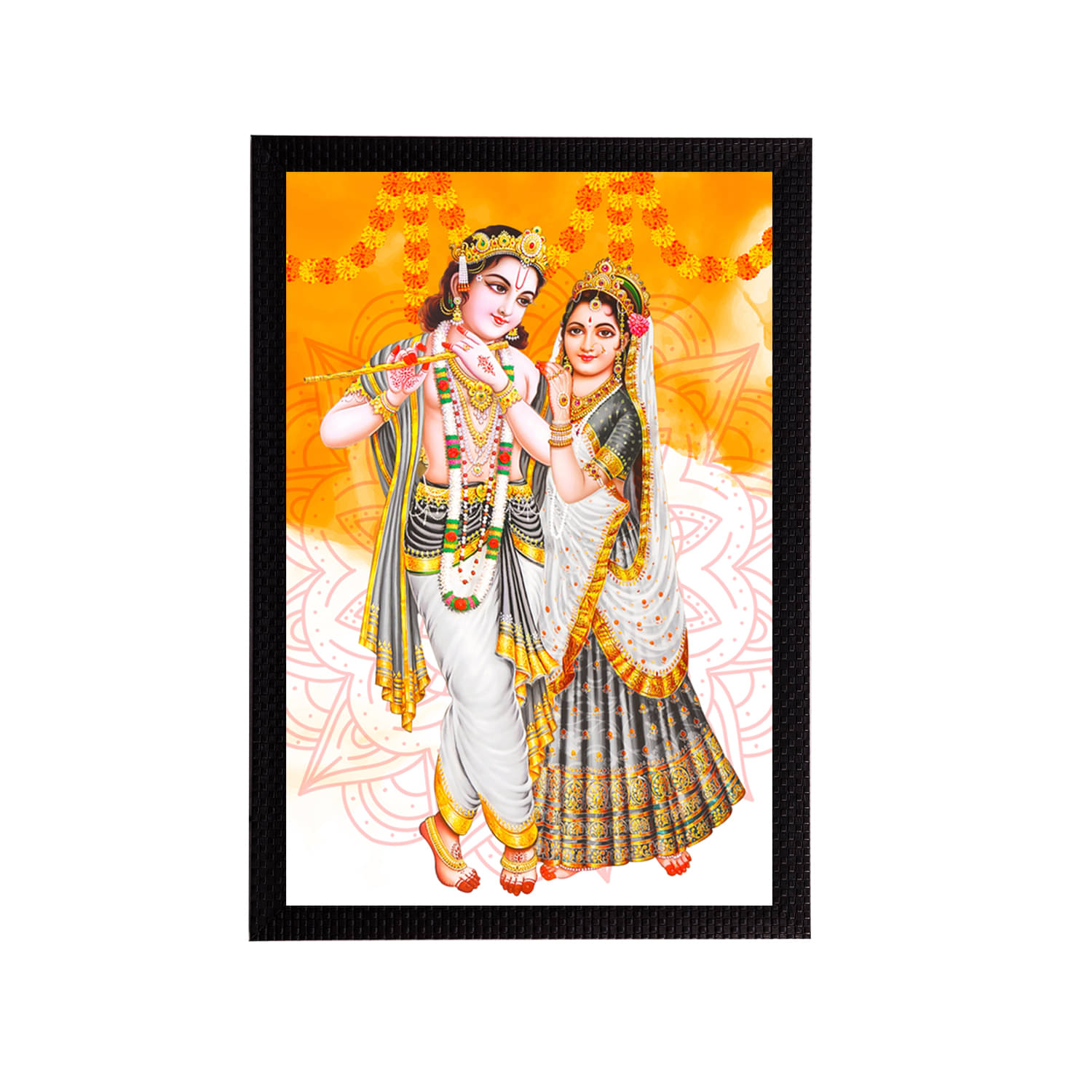 eCraftIndia Lord Krishna Satin Matt Texture UV Art Painting eCraftIndia Lord Krishna Satin Matt Texture UV Art Painting