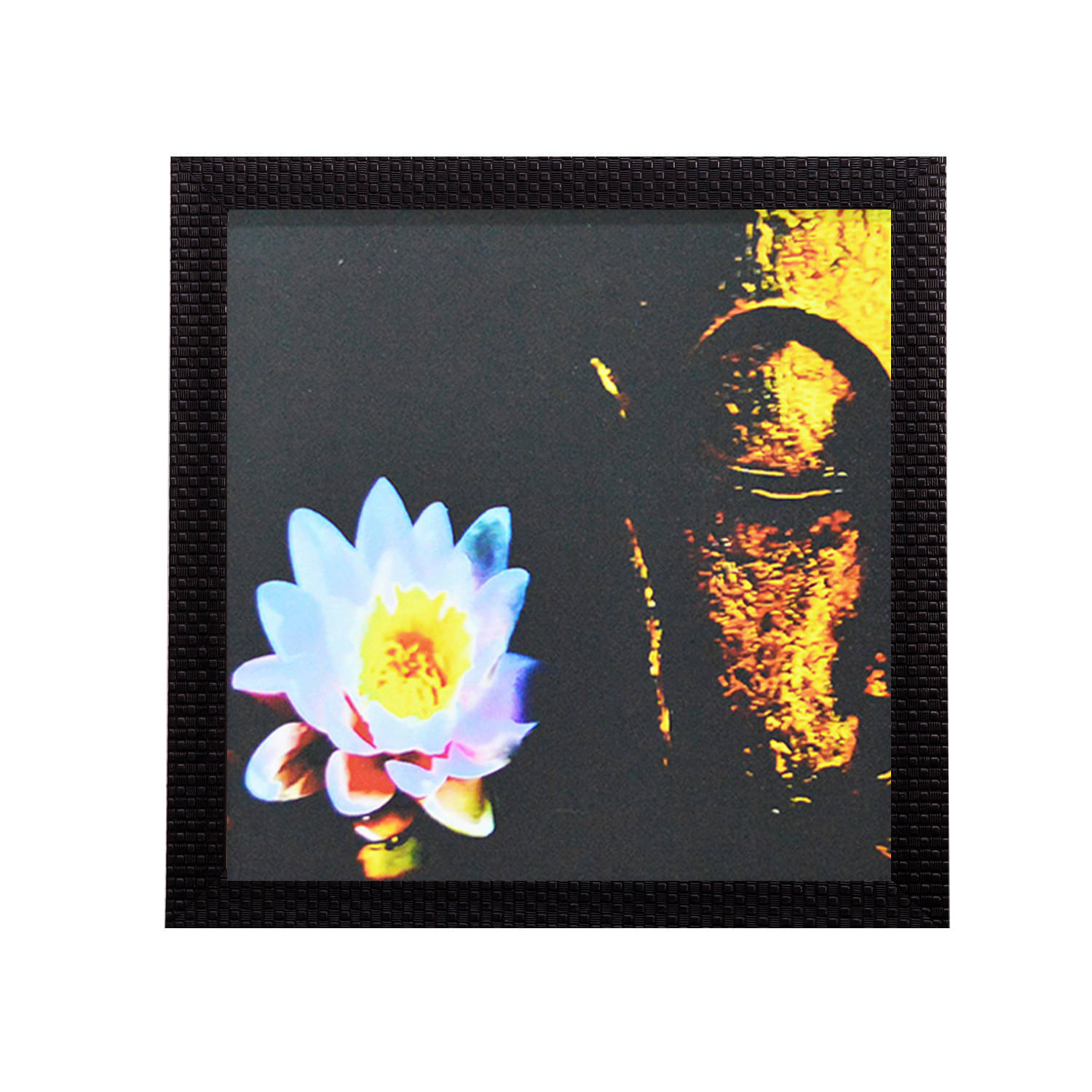    			eCraftIndia Multicoloured Lord Buddha UV Wall Art