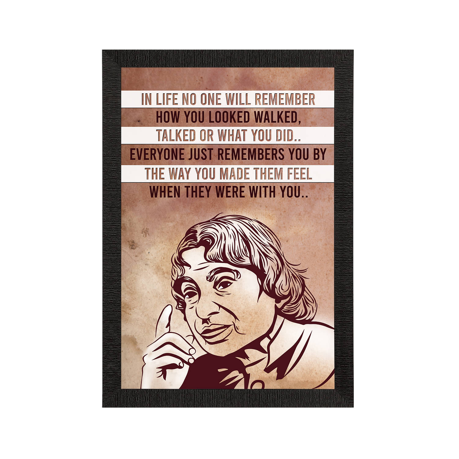 eCraftIndia Brown & White A.P.J Abdul Kalam Motivational Quote Wall Painting eCraftIndia Brown & White A.P.J Abdul Kalam Motivational Quote Wall Painting