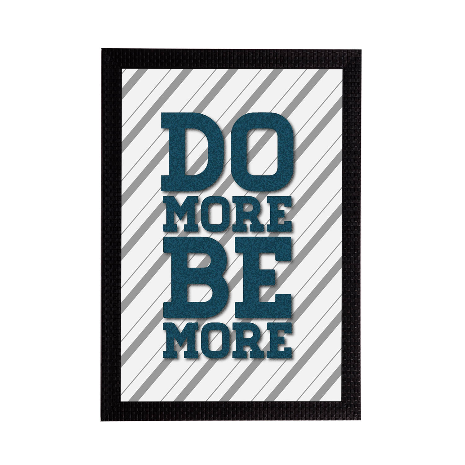 eCraftIndia White & Teal-Blue "Do More Be More" Motivational Quote Satin Matt Texture UV Art Painting     			eCraftIndia White & Teal-Blue "Do More Be More" Motivational Quote Satin Matt Texture UV Art Painting