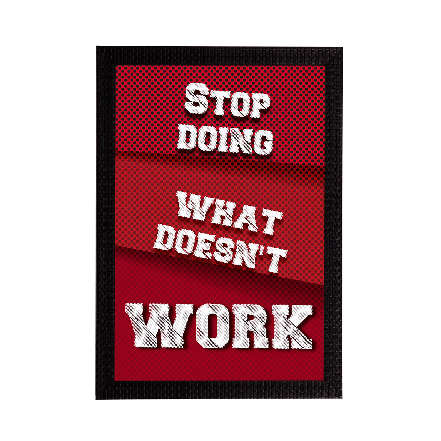     			eCraftIndia Maroon Motivational Quote Satin Matt Textured UV Art Paintings
