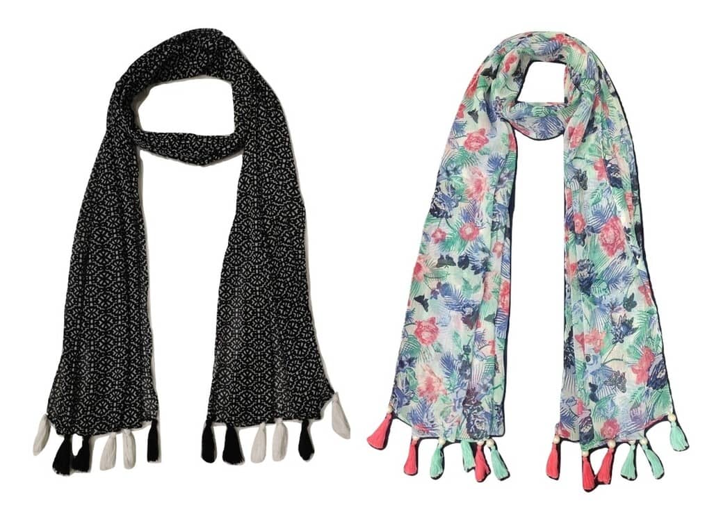 stolevilla Multi Printed Poly Cotton Yarn Stoles - Dupattas & Shawls | Buy online on ZillyBuy