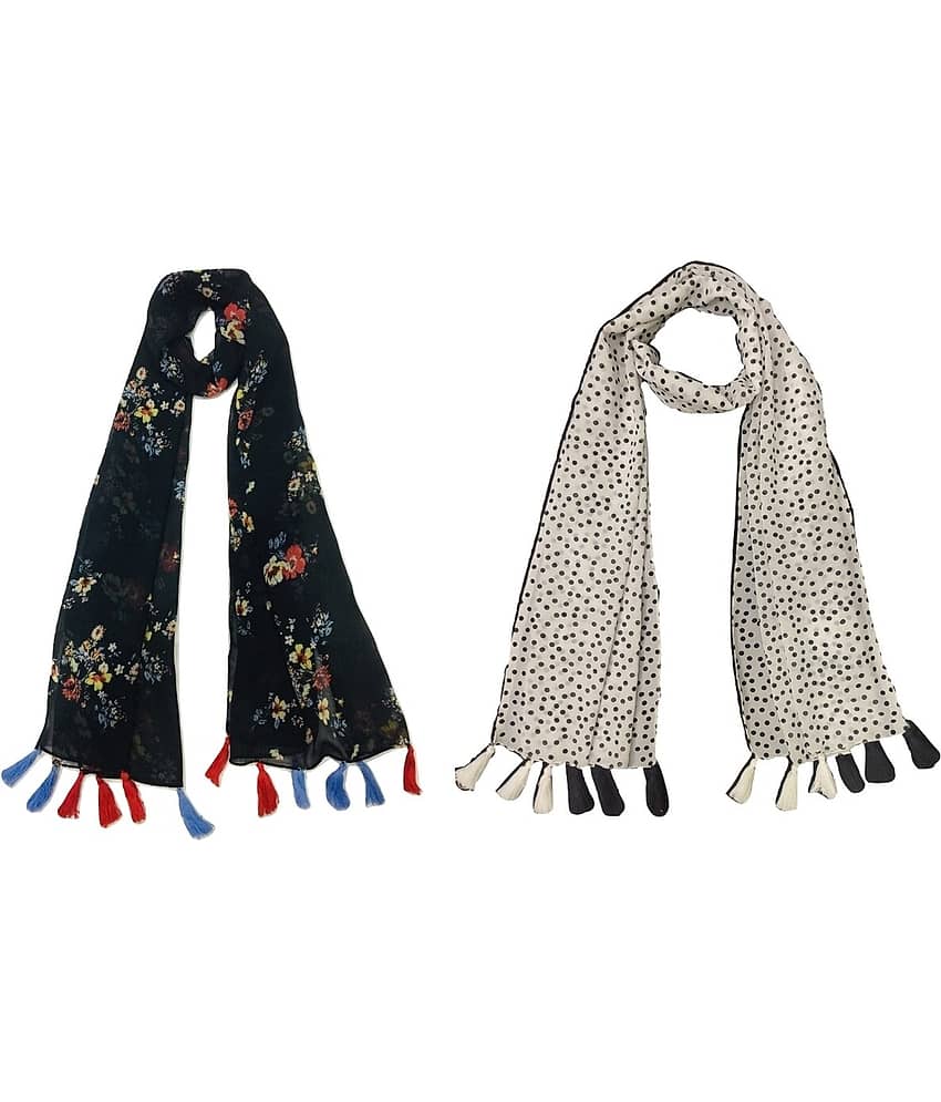 stolevilla Multi Printed Poly Cotton Yarn Stoles - Dupattas & Shawls | Buy online on ZillyBuy