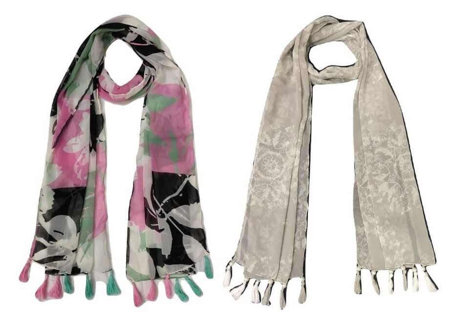 stolevilla Multi Printed Poly Cotton Yarn Stoles - Dupattas & Shawls | Buy online on ZillyBuy