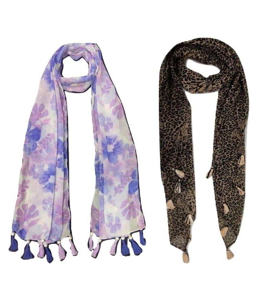 stolevilla Multi Printed Poly Cotton Yarn Stoles stolevilla Multi Printed Poly Cotton Yarn Stoles
