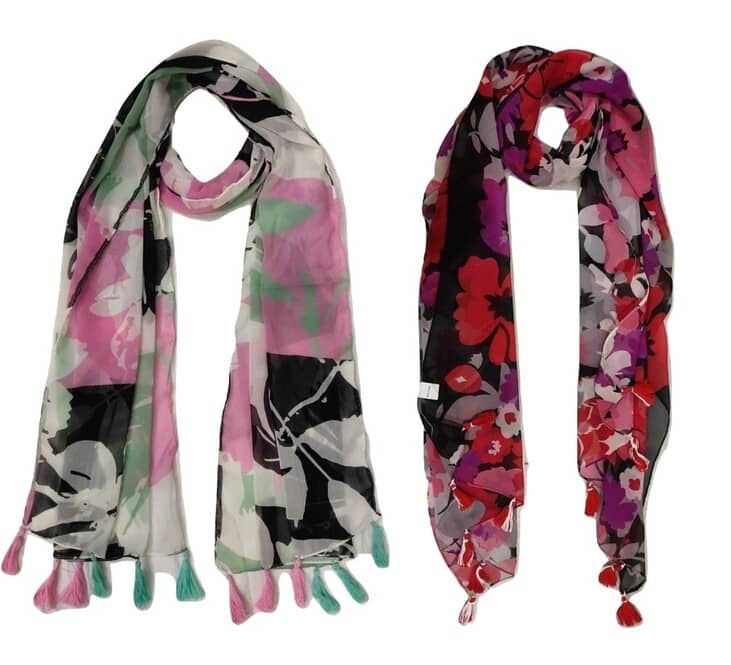 stolevilla Multi Printed Poly Cotton Yarn Stoles - Dupattas & Shawls | Buy online on ZillyBuy