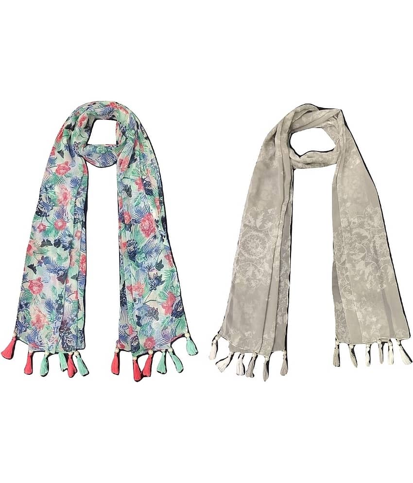 stolevilla Multi Printed Poly Cotton Yarn Stoles - Dupattas & Shawls | Buy online on ZillyBuy