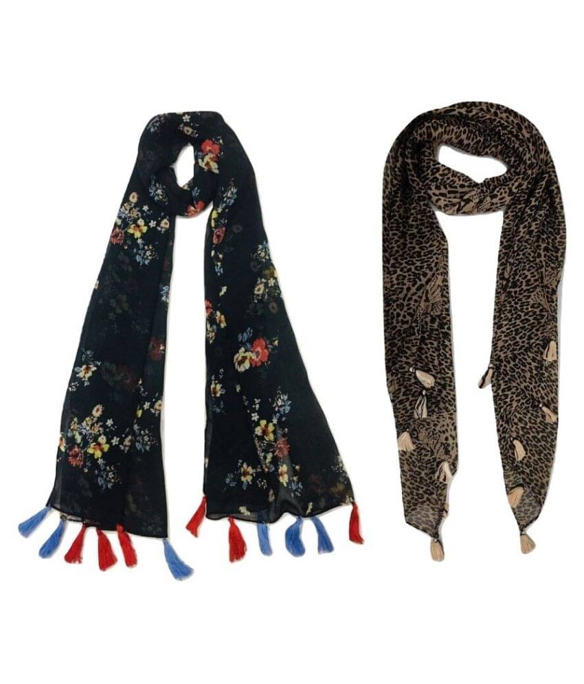     			stolevilla Multi Printed Poly Cotton Yarn Stoles