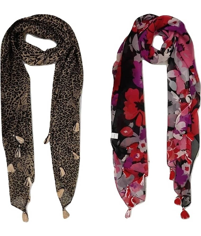 stolevilla Multi Printed Poly Cotton Yarn Stoles - Dupattas & Shawls | Buy online on ZillyBuy