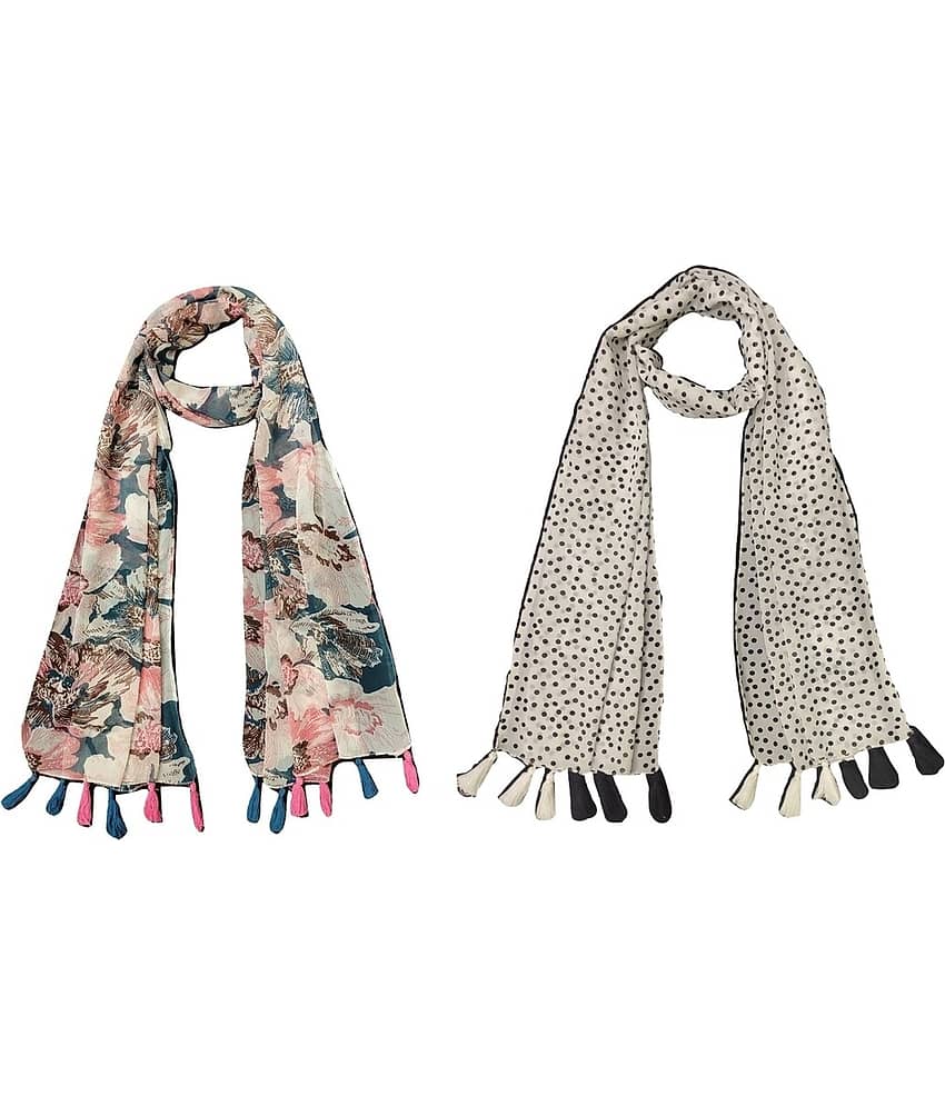 stolevilla Multi Printed Poly Cotton Yarn Stoles - Dupattas & Shawls | Buy online on ZillyBuy