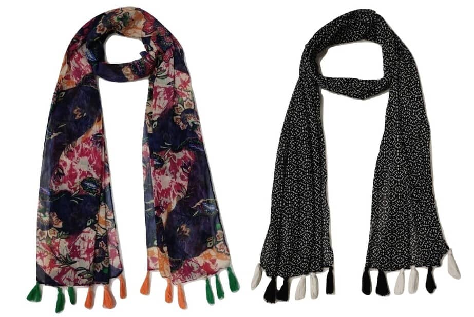 stolevilla Multi Printed Poly Cotton Yarn Stoles - Dupattas & Shawls | Buy online on ZillyBuy