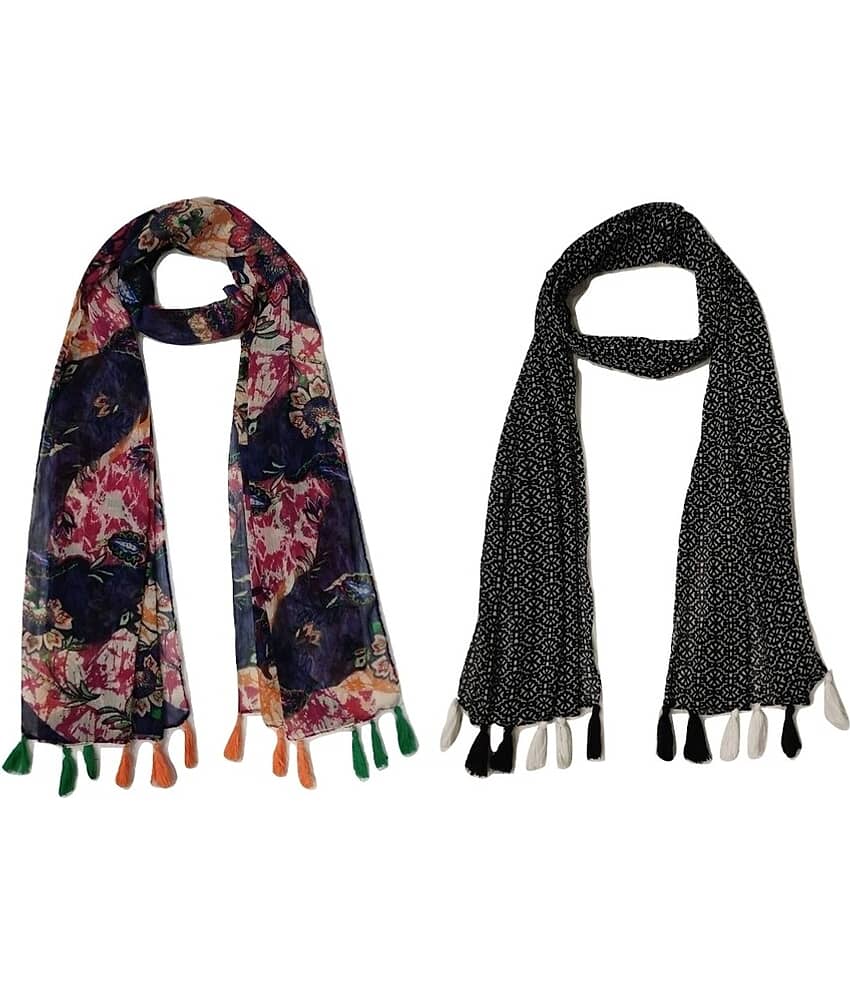 stolevilla Multi Printed Poly Cotton Yarn Stoles - Dupattas & Shawls | Buy online on ZillyBuy