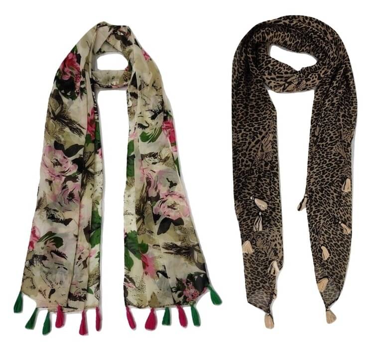 stolevilla Multi Printed Poly Cotton Yarn Stoles stolevilla Multi Printed Poly Cotton Yarn Stoles