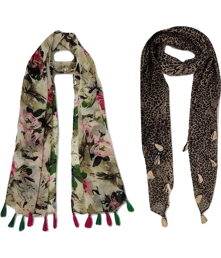stolevilla Multi Printed Poly Cotton Yarn Stoles - Dupattas & Shawls | Buy online on ZillyBuy