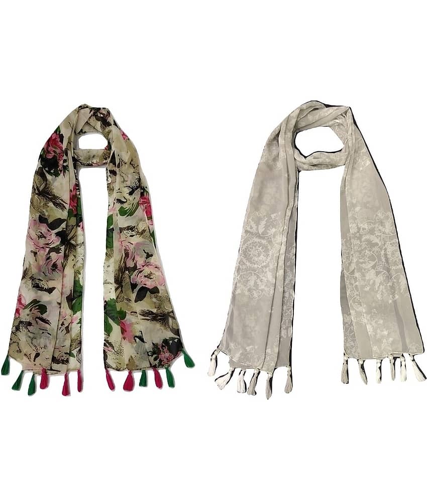 stolevilla Multi Printed Poly Cotton Yarn Stoles - Dupattas & Shawls | Buy online on ZillyBuy