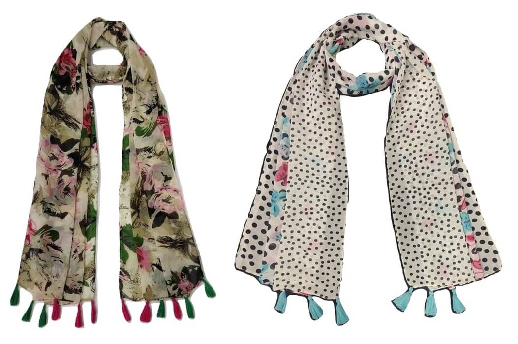 stolevilla Multi Printed Poly Cotton Yarn Stoles stolevilla Multi Printed Poly Cotton Yarn Stoles
