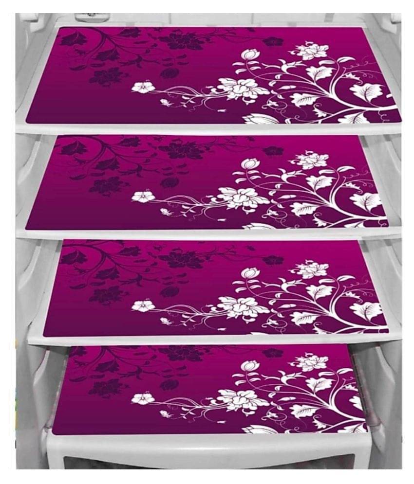 Exopick - Pink PVC Fridge Mats (Pack of 4) Exopick - Pink PVC Fridge Mats (Pack of 4)