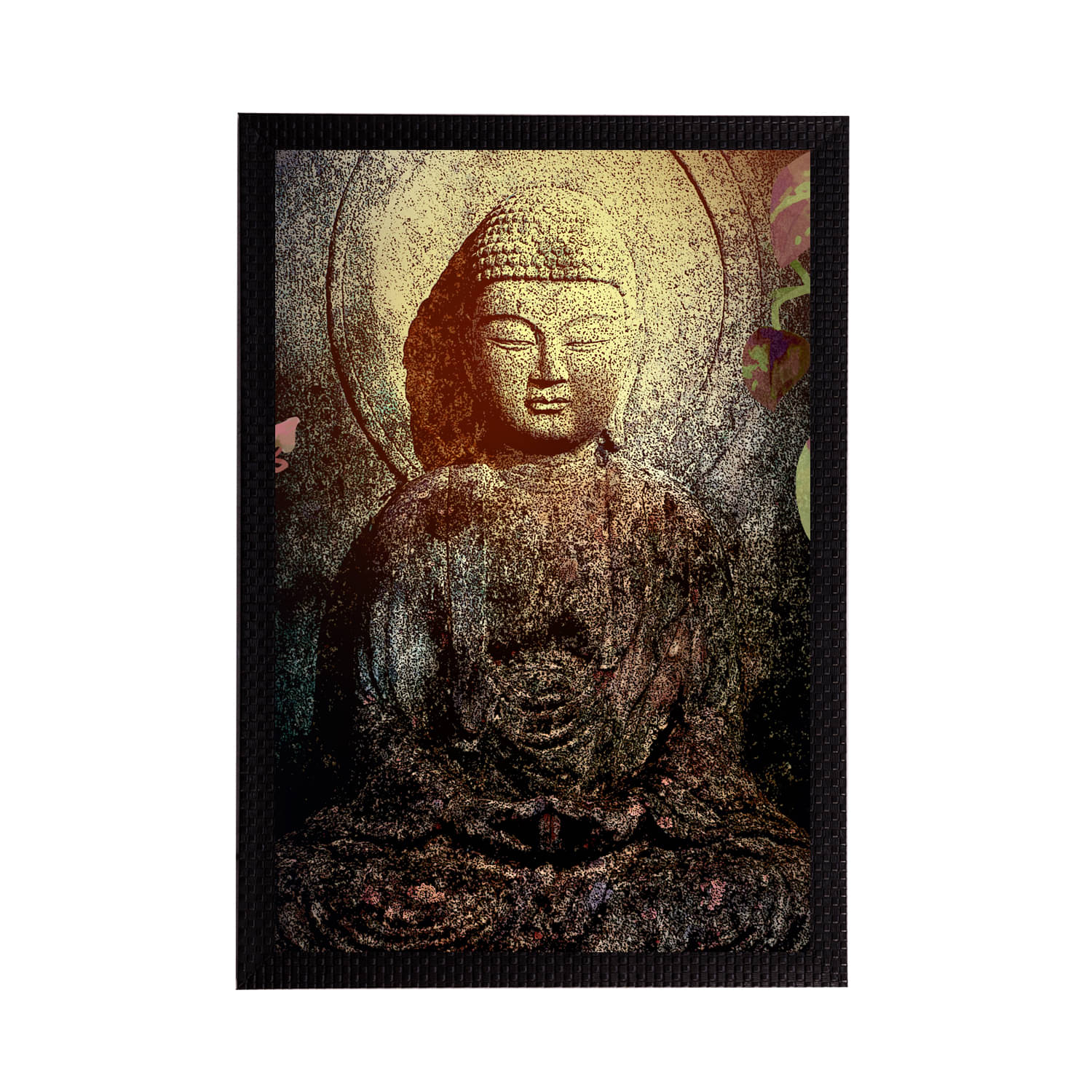 eCraftIndia Beige & Brown Meditating Lord Buddha Satin Matt Texture UV Art Painting eCraftIndia Beige & Brown Meditating Lord Buddha Satin Matt Texture UV Art Painting