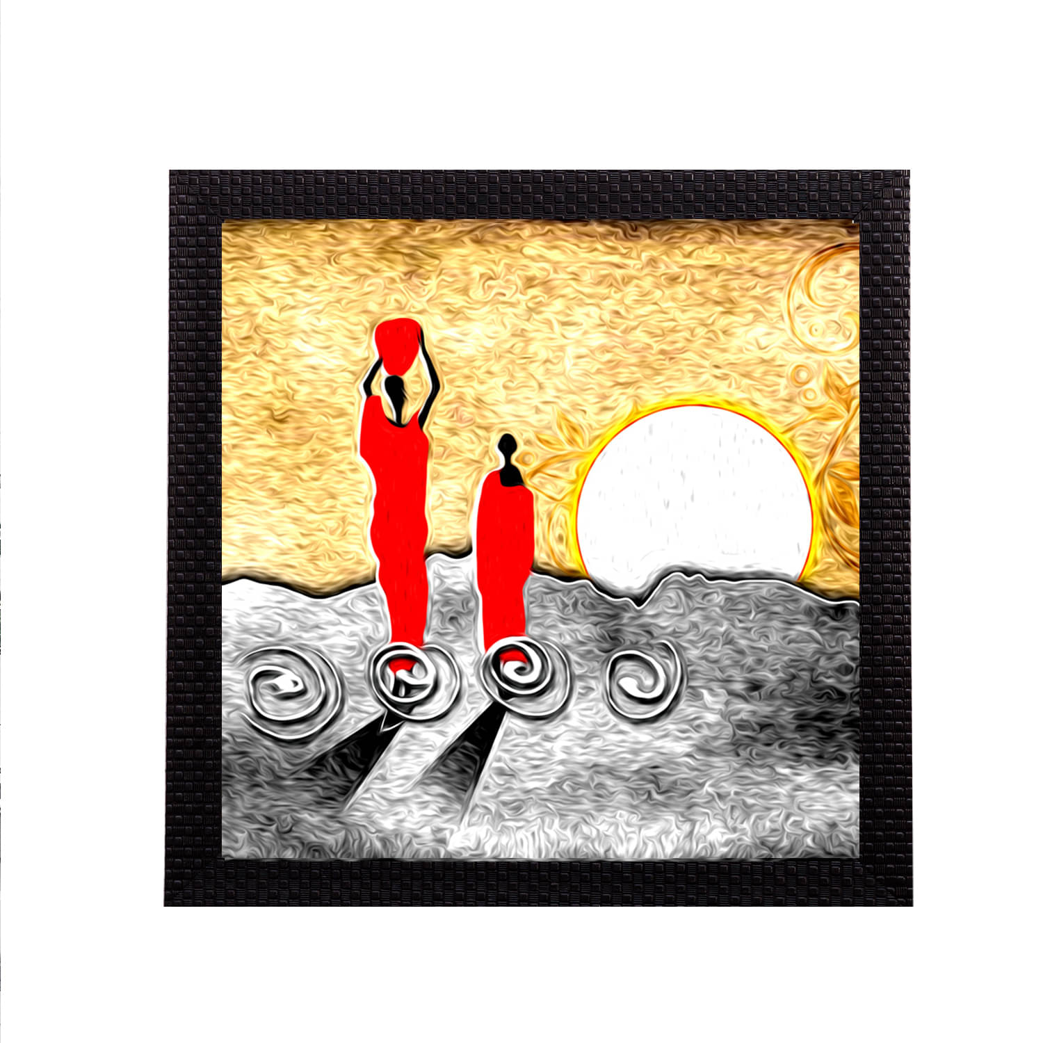     			eCraftIndia Multicoloured Scenary View UV Wall Art