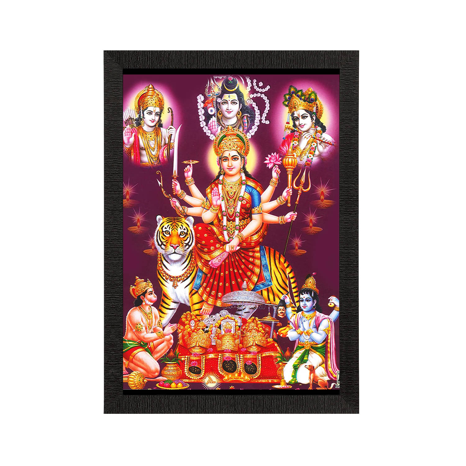 eCraftIndia Multicoloured Religious Satin Matte Texture UV Wall Painting eCraftIndia Multicoloured Religious Satin Matte Texture UV Wall Painting