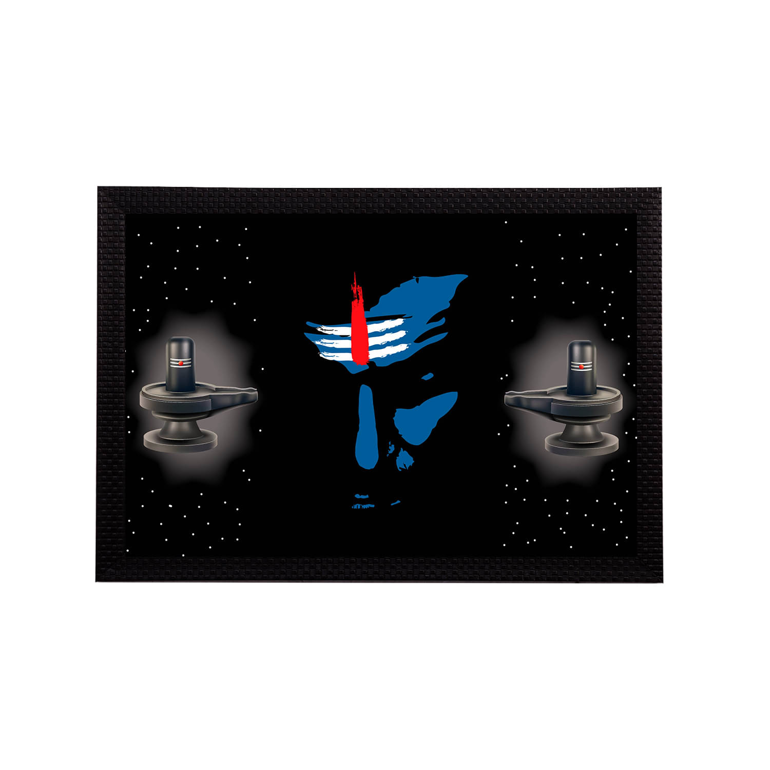 eCraftIndia Black & Blue Lord Shiva Satin Matt Texture UV Wall Art eCraftIndia Black & Blue Lord Shiva Satin Matt Texture UV Wall Art