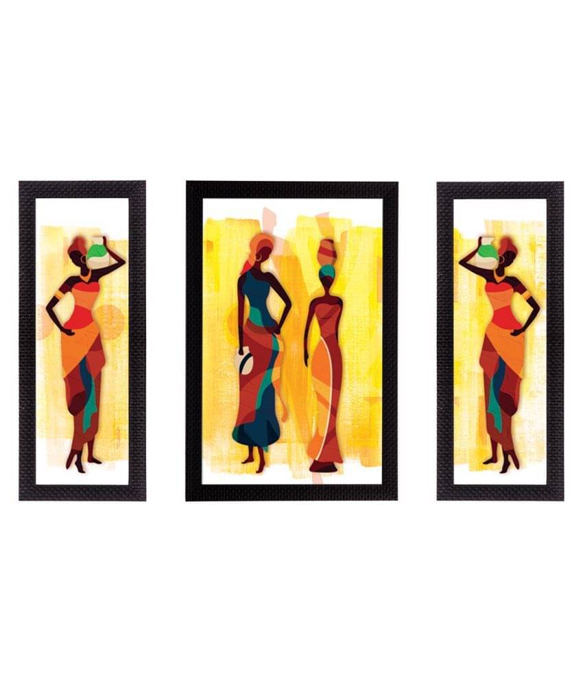eCraftIndia Set of 3 Multicoloured Radha Krishna UV Wall Art eCraftIndia Set of 3 Multicoloured Radha Krishna UV Wall Art