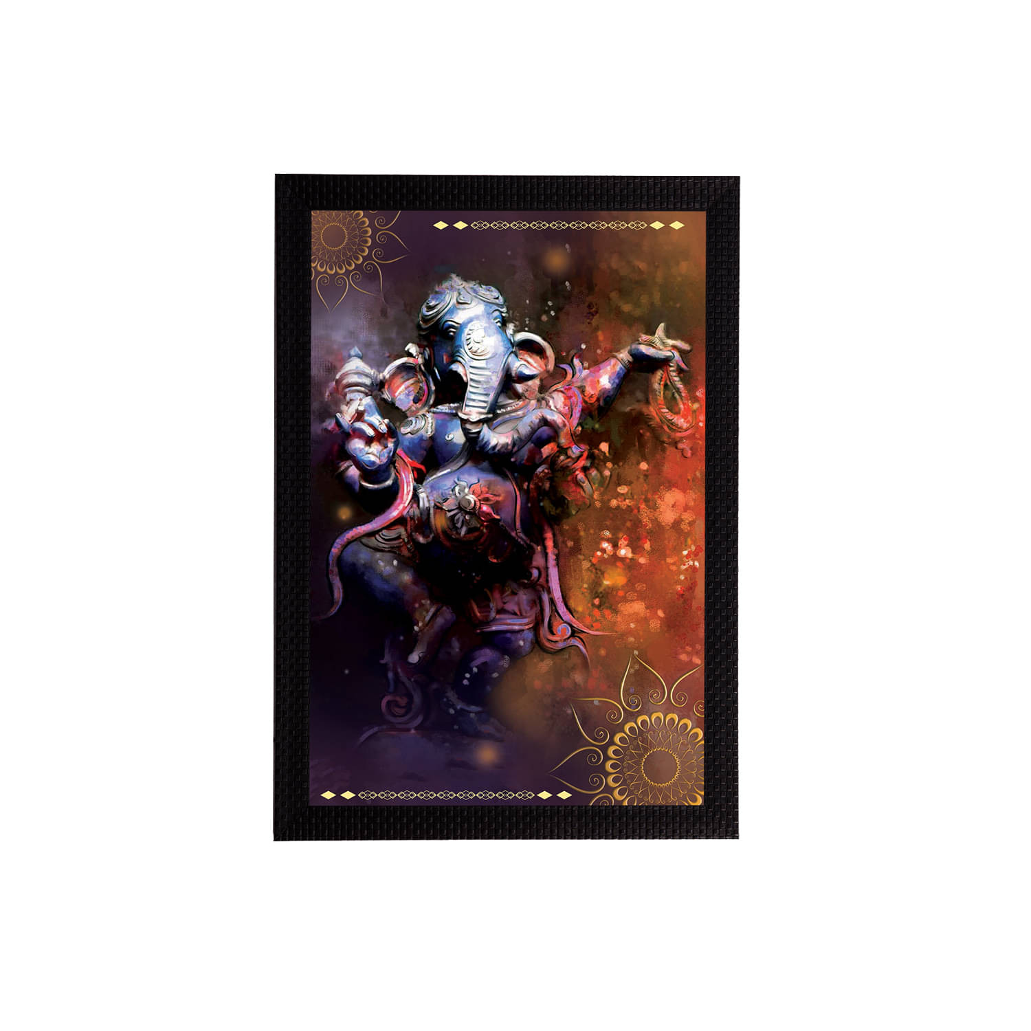 eCraftIndia Brown & Blue Lord Ganesha Satin Matt Texture UV Wall Art eCraftIndia Brown & Blue Lord Ganesha Satin Matt Texture UV Wall Art