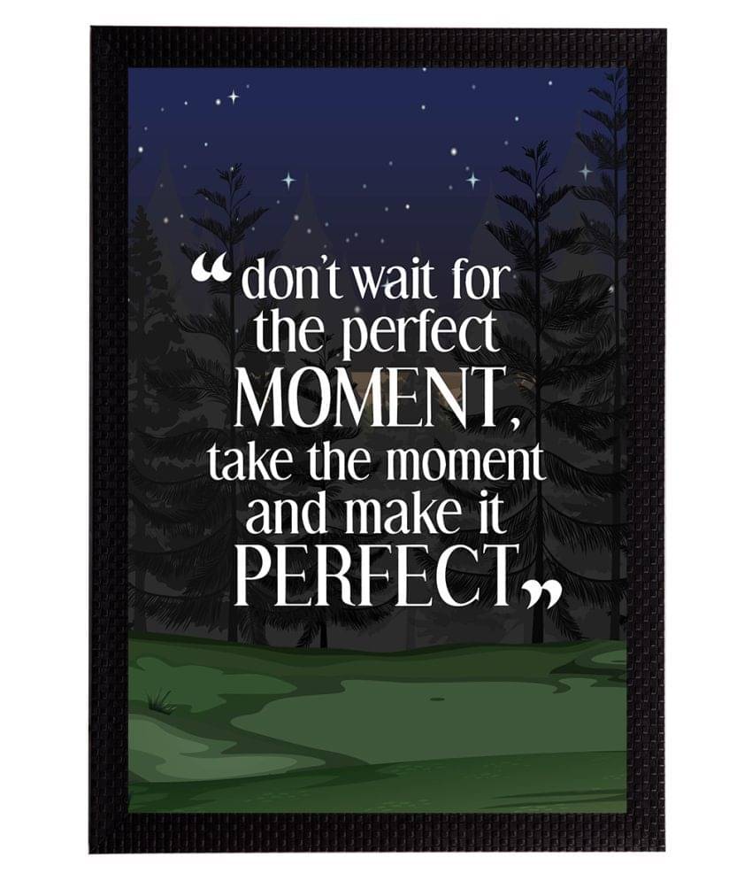 eCraftIndia Blue & Green Quote Satin Matt Textured UV Art Painting eCraftIndia Blue & Green Quote Satin Matt Textured UV Art Painting