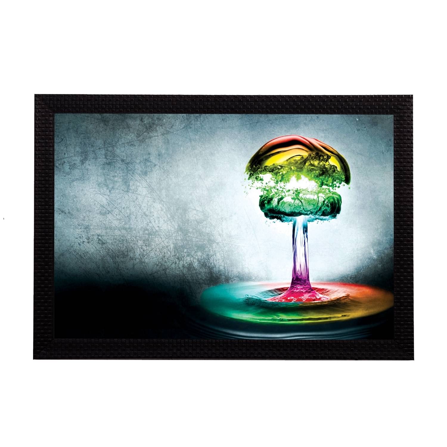     			eCraftIndia Multicoloured Abstract UV Wall Art