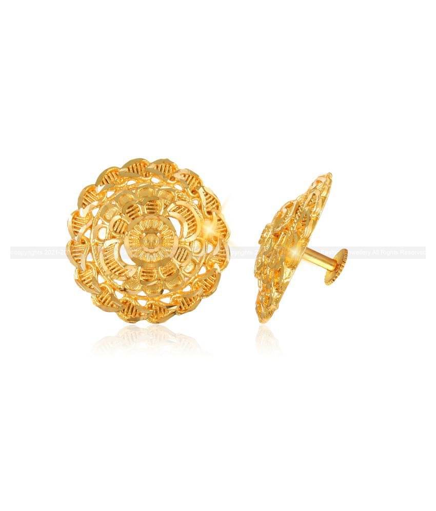     			Vighnaharta Twinkling Elegant Shimmering Unique Gold Plated Jumbo Stud Earring for Women and Girls [VFJ1343ERG ]