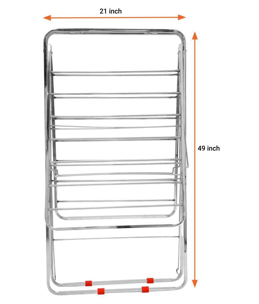 LIMETRO STEEL Stainless Steel Foldable Cloth Stand for Drying