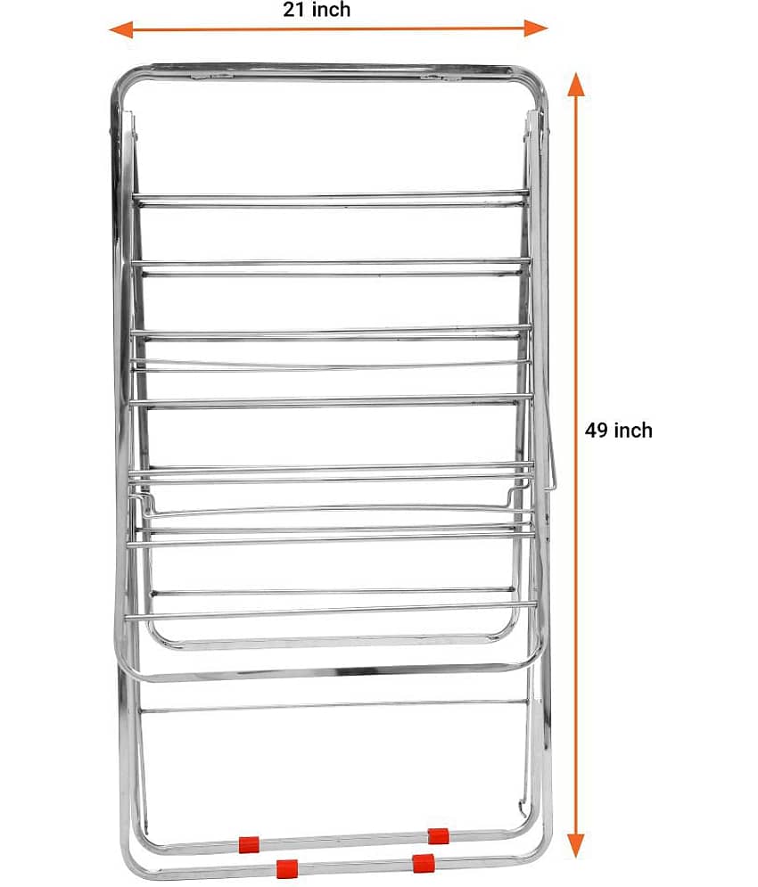 LIMETRO STEEL Stainless Steel Foldable Cloth Stand for Drying