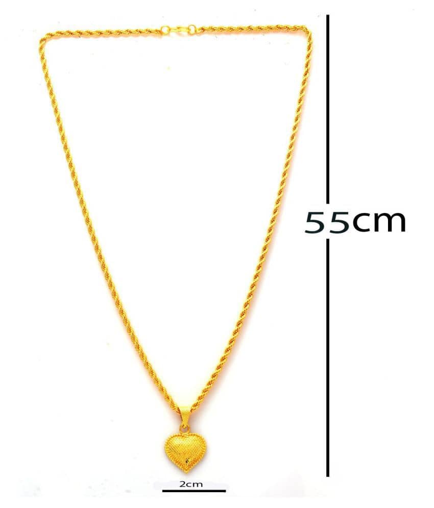Jewar Mandi New Design Gold Plated Locket/Pendant with Rope/Rassi Chain Daily use for Men, Women & Girls, Boys