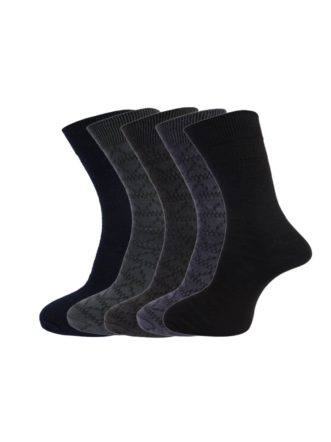 Dollar - Cotton Men's Self Design Multicolor Mid Length Socks ( Pack of 5 ) - Socks | Buy online on ZillyBuy