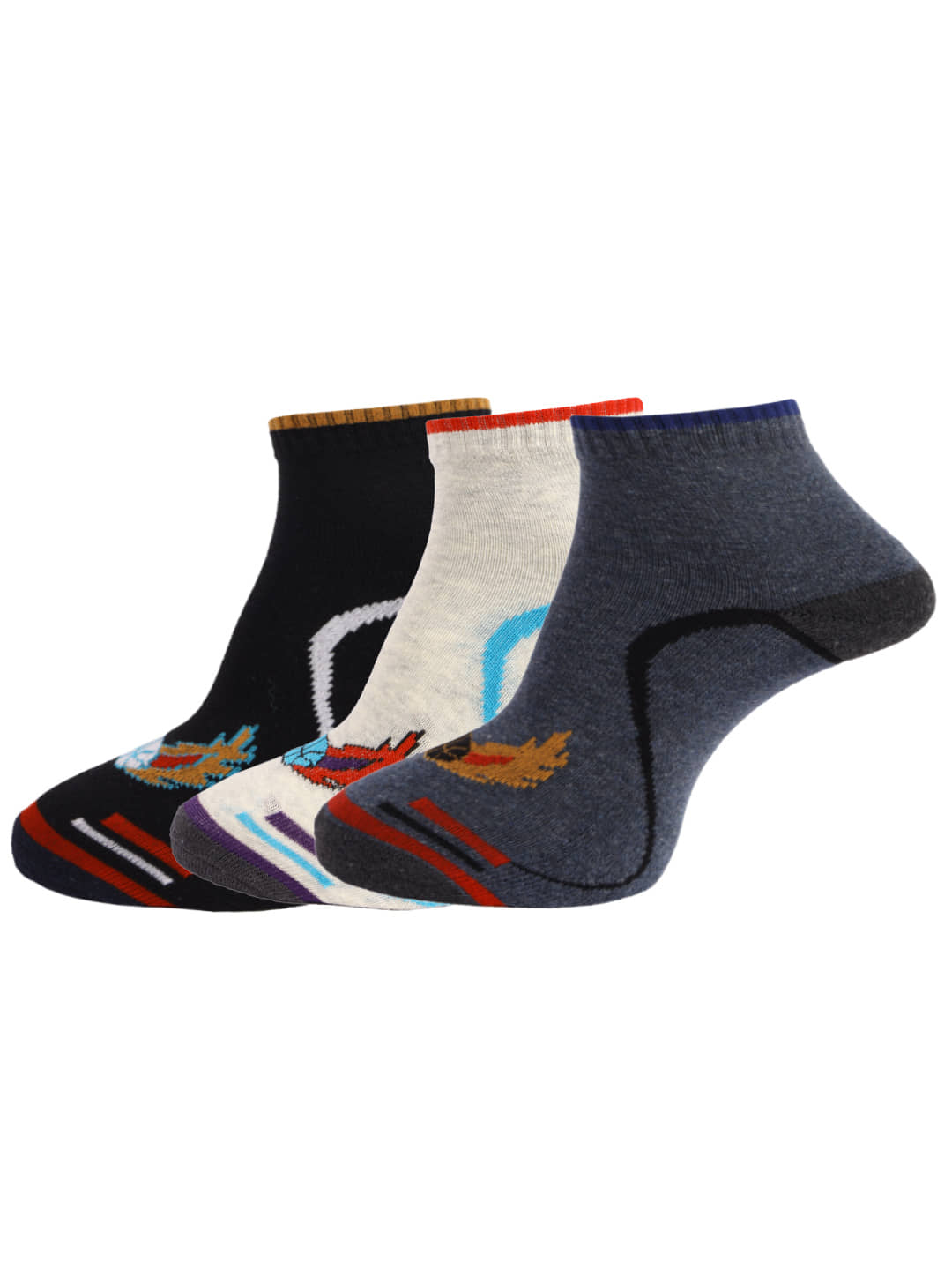 Dollar Multi Sports Ankle Length Socks Pack of 3 - Socks | Buy online on ZillyBuy