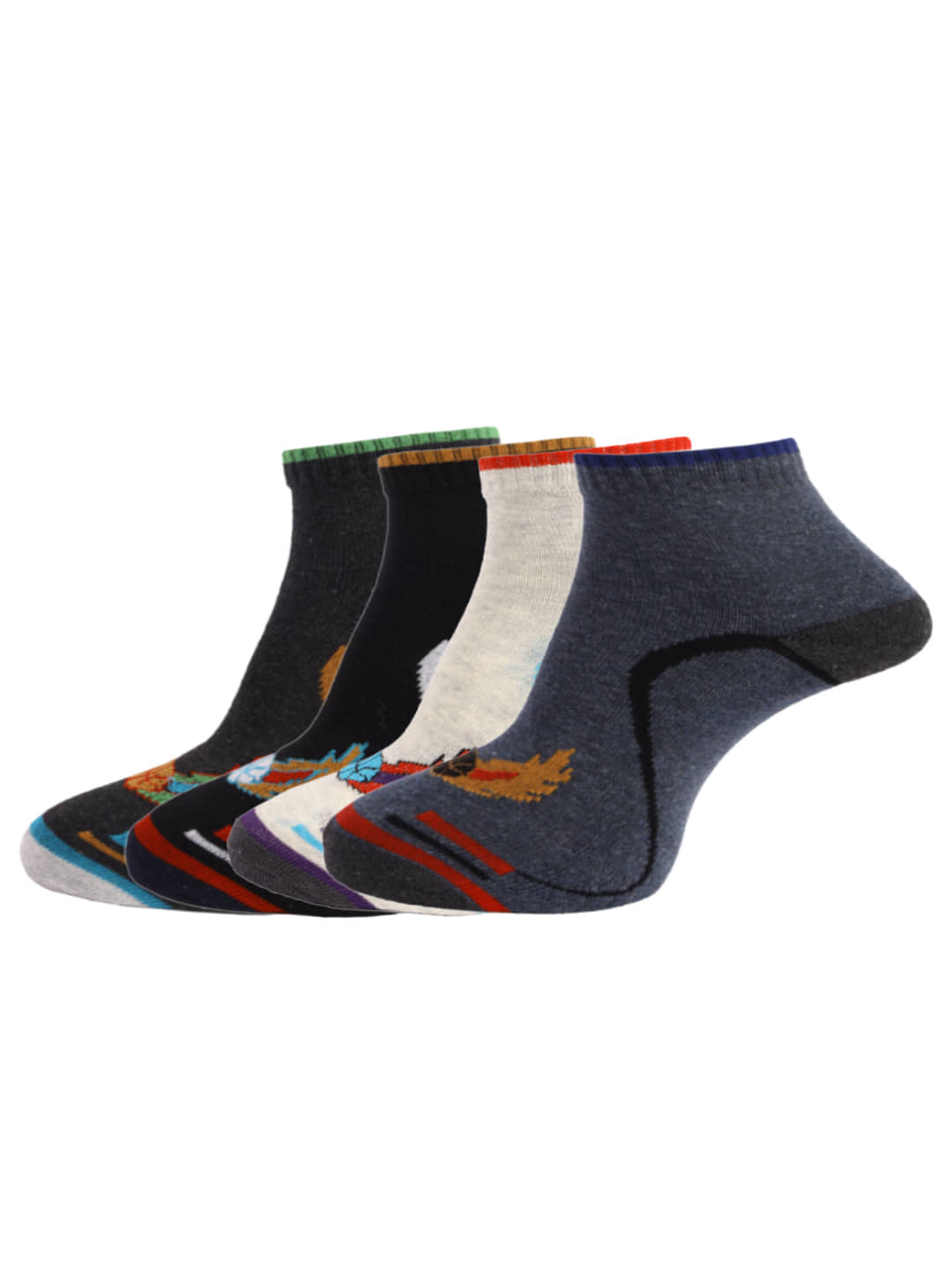 Dollar Multi Sports Ankle Length Socks Pack of 4 - Socks | Buy online on ZillyBuy
