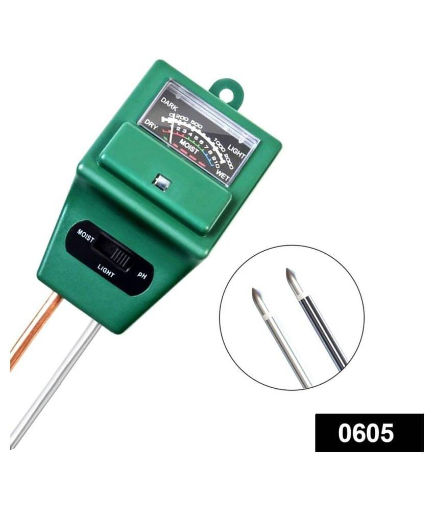     			Fervent Gardening Tools - Three-Way Soil Meter For Moisture, Light Intensity and pH Testing Meter
