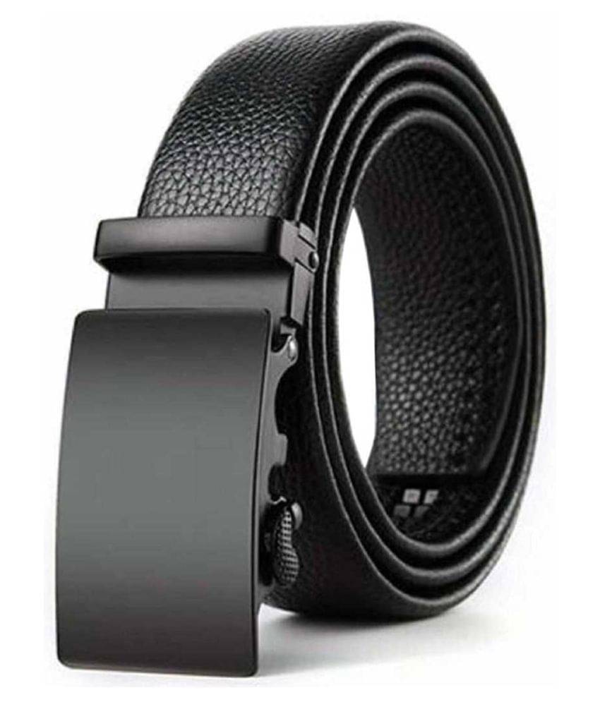     			Loopa - Black PU Men's Formal Belt ( Pack of 1 )