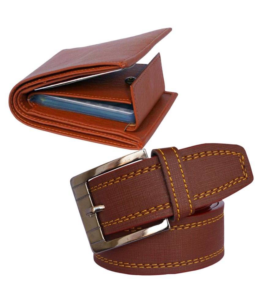     			Loopa Multi PU Belts Wallets Set Belt Pack of 2