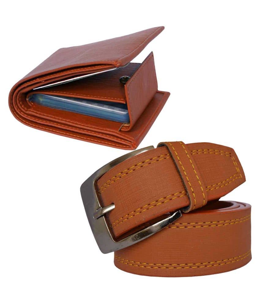 Loopa Multi PU Belts Wallets Set Belt Pack of 2