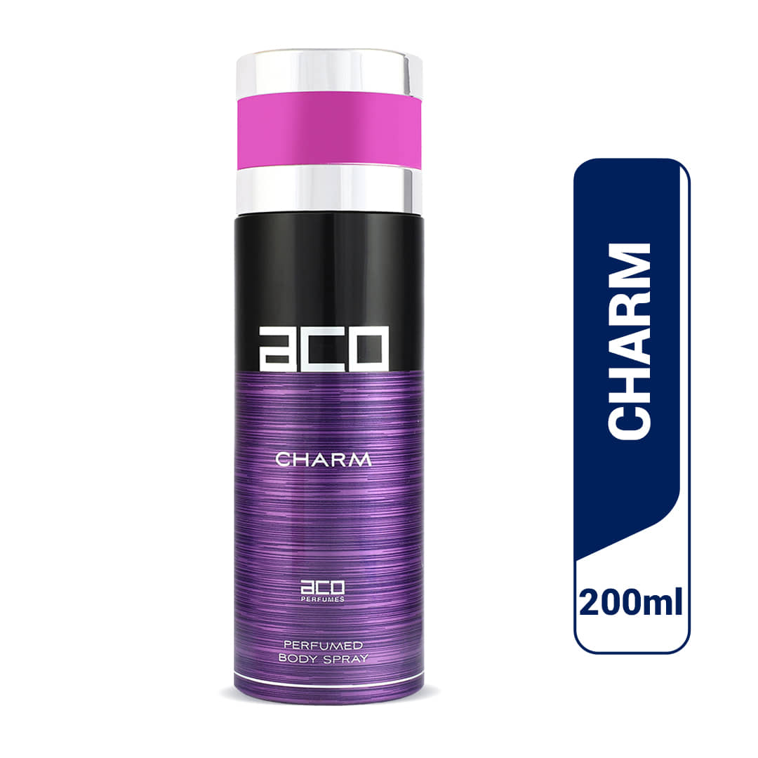 Aco Charm Deodorant Body Spray For Women, 200ml